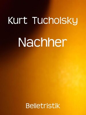 cover image of Nachher